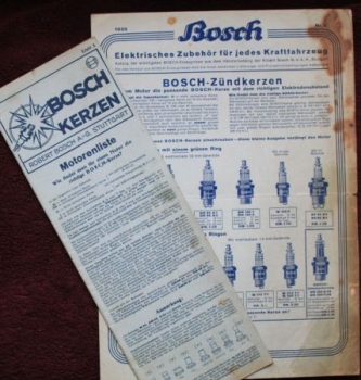 Bosch Automobiles-Spare-Part and Enginelist 1936 Spar-Part Brochure (8086)